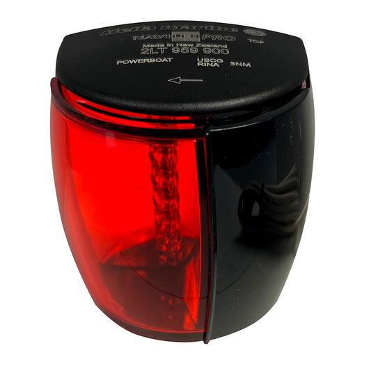 Hella Marine NaviLED PRO Port Navigation Lamp - Black - 3NM [017460101]