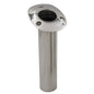 C.E. Smith Flush Mount Rod Holder - 15 Degree w/Drain - Black Liner - No Logo [53671CNA]