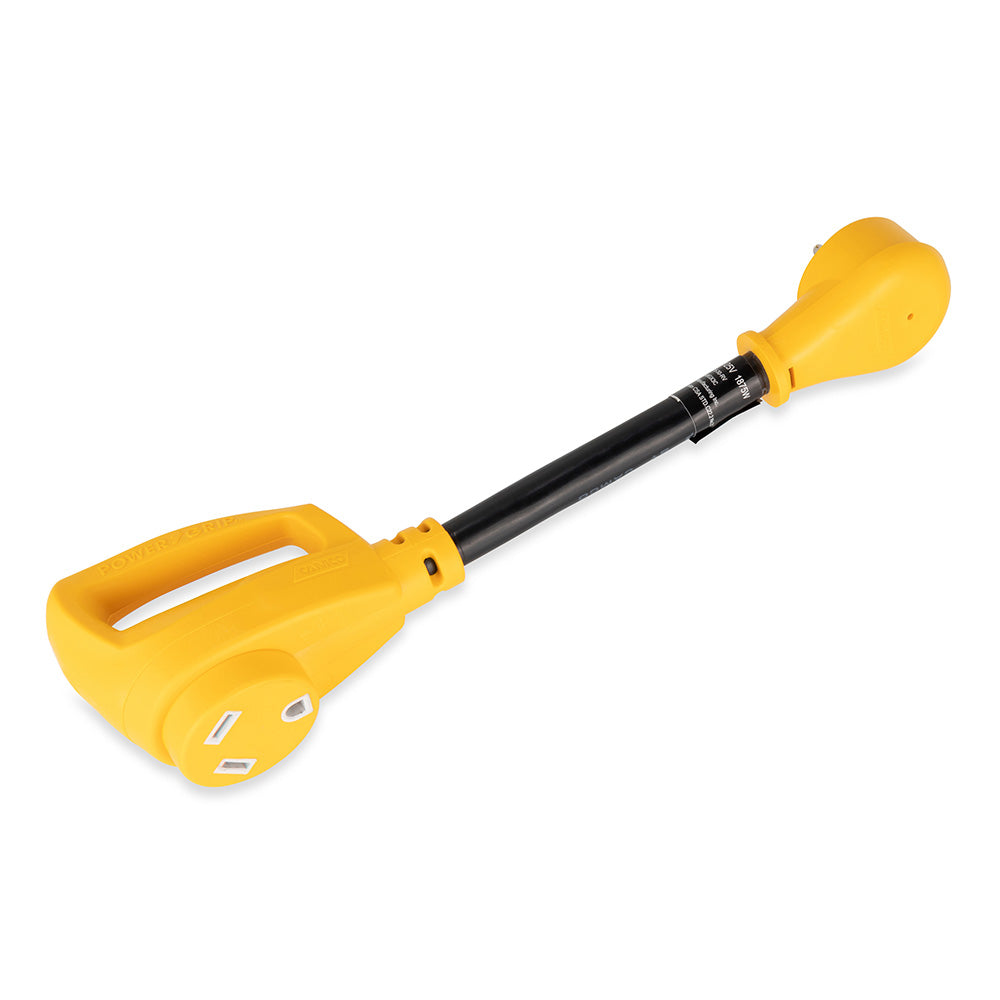 Camco Power Grip Dogbone 15 Amp Male / 30 Amp Female Adapter - 12" [55165]