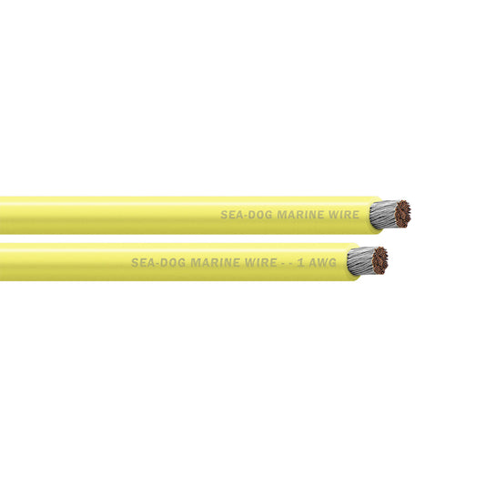 Sea-Dog 1 AWG Yellow Battery Cable - 25' [8001030]