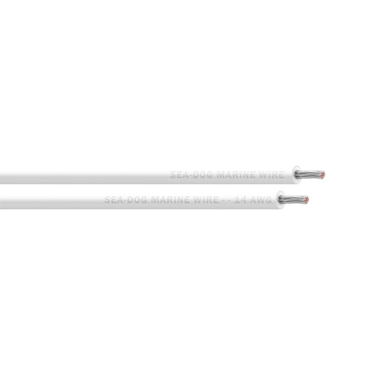 Sea-Dog 14 AWG White Primary Wire - 25' [8014050]