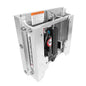 Bob's Machine Shop 4" Setback Action Series Hydraulic Jack Plate - Silver [100-104101-NOPC-NOSPN-NG]