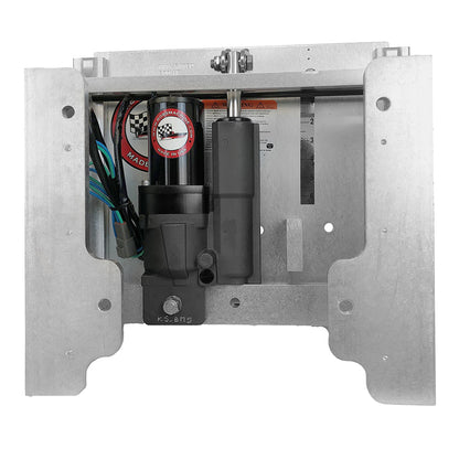 Bob's Machine Shop 8" Setback Action Series Hydraulic Jack Plate - Silver [100-108001-NOPC-NOSPN-NG]