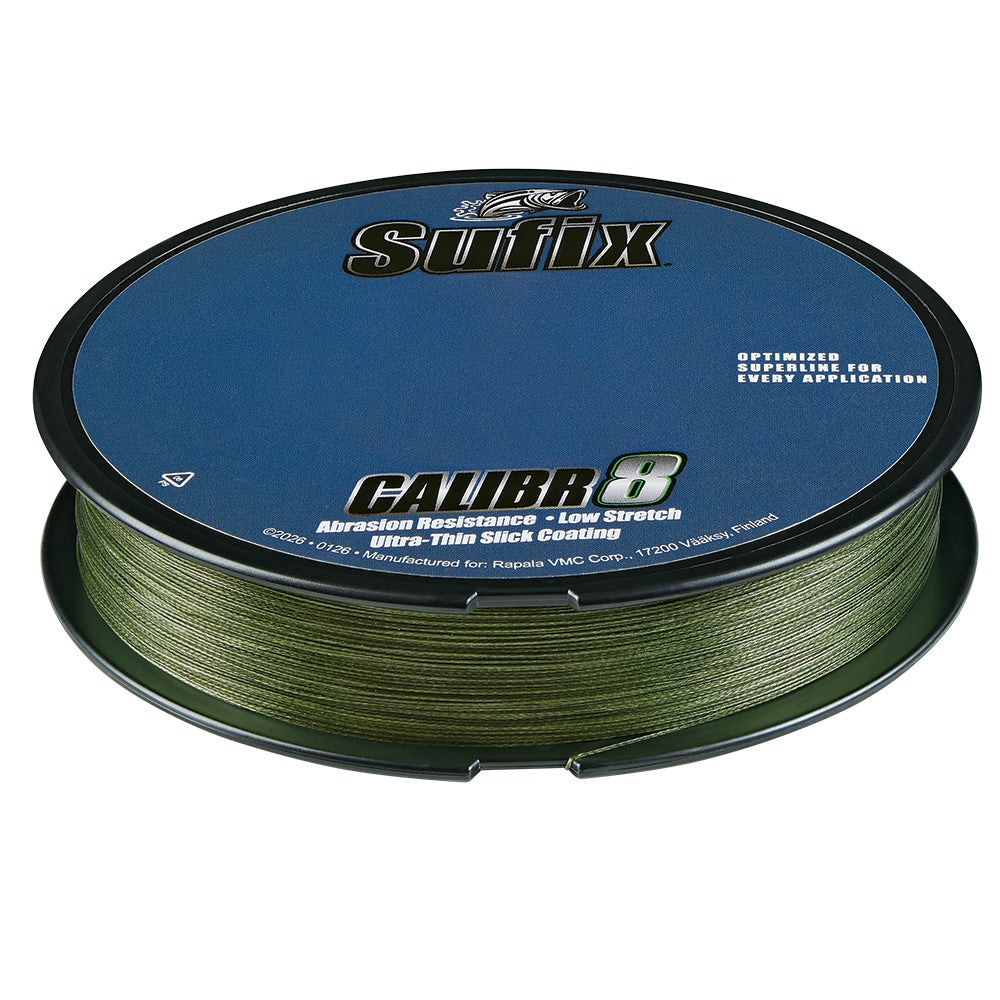 Sufix Calibr8 Braid 300yds 80lb - Low Vis Green [694-180G]