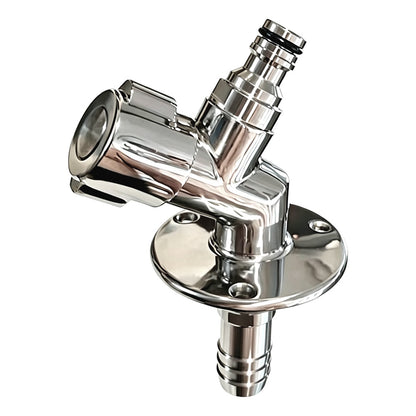 Flushmaster Quarter Turn Quick Connect Water Spigot - 45-Degree [SM-QCWS45]