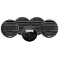 Aquatic AV GS2 Gauge Stereo  2 Pairs of EC652 6.5" Black Speakers [CK306]