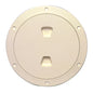 Beckson 6" Smooth Center Screw-Out Deck Plate - Beige [DP60-N]