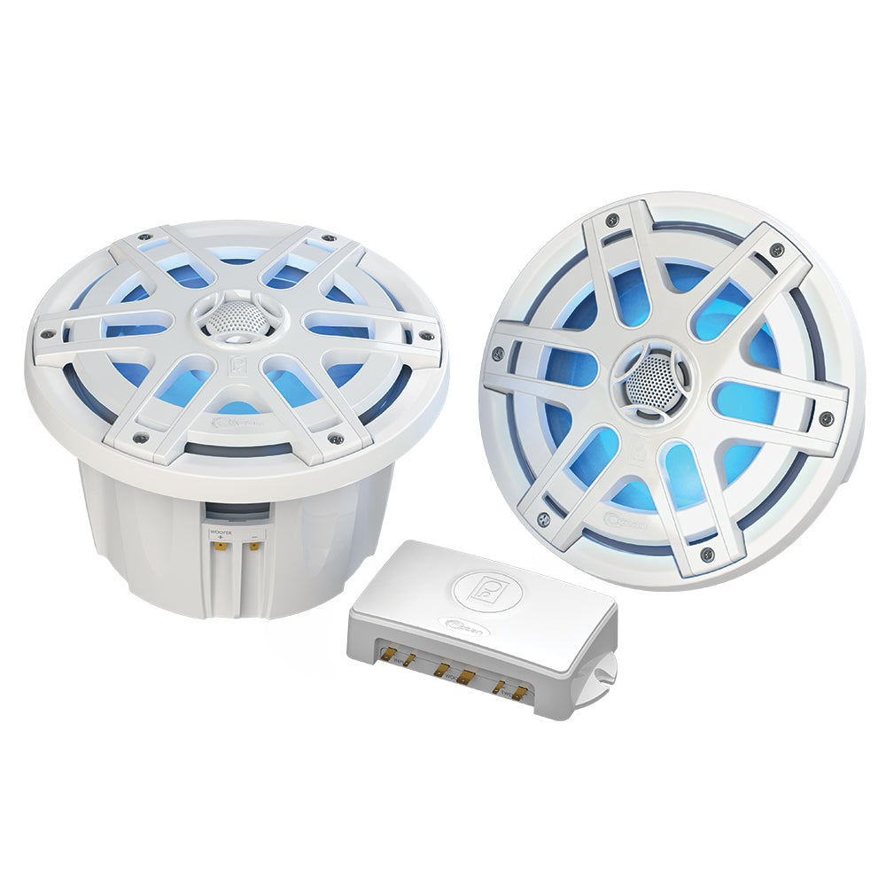 Poly-Planar MA-OC8 8" Coaxial Marine Speakers